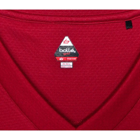 Bolle Golf Thermal V Neck Pullover Vest Maroon Size XXL - Picture 3 of 4